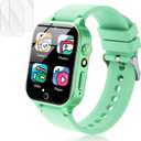 Luyiilo Smart Watch for Kids, with 26 Puzzle Games, Touch Screen, HD Camera, Alarm Clock, Toys for Ages 4-12 Years Old.Birthday Gift for Boys Girls (Green)