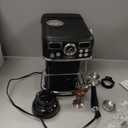 XIXUBX Espresso Machine with Grinder, PID & Programmable Settings, Black