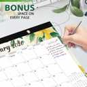 5 x Desk Calendar 2026-2027, 18 Months Desktop/Wall Calendar 2026 Run until Jun. 2027, 17" x 12" Large Desk Planner, Home School Office Supplies for Women & Men (Yellow)
