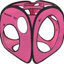 Worown 14 Sizes Balloon Sizer Cube Box, Red Collapsible Balloon Measurement Tool, 14 Holes Balloons Sizing Box for Party Decoration, Ideal for Balloons Arches & Columns, No Assembly Needed