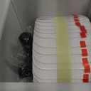 32"x4" Clear Non-Slip Stair Treads for Wooden Steps (18-Pack) - Self Adhesive Strips - Transparent Indoor