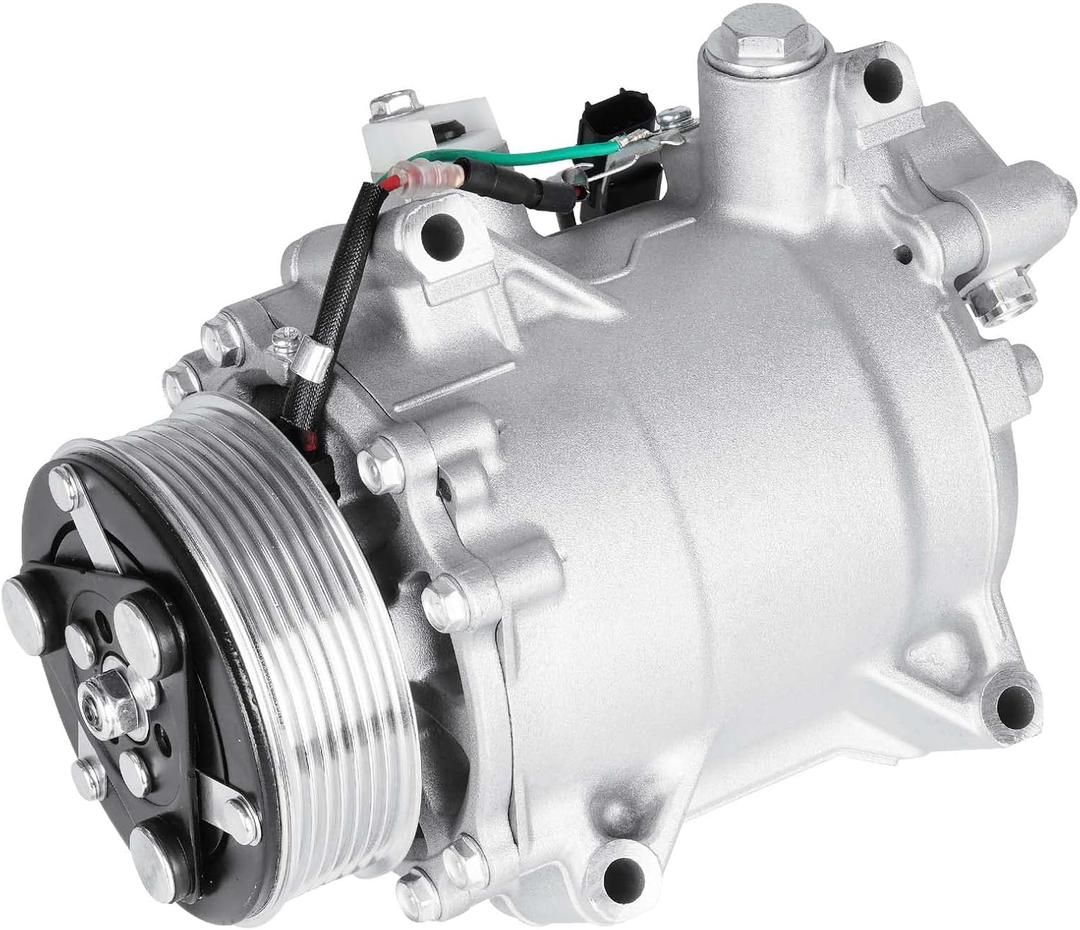 AC Compressor with Clutch Fits for 2007-2014 Honda CR-V 2.4L, 2012-2015 Honda Civic 2.4L (only for Si model), Fits for 2007-2012 Acura RDX 2.3L, CO 4920AC 4717053, TRSE09, 3 Pin Connector