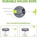 Manual Food Processors & Chopper with Cover and Handle, Manual Onion Chopper Slicer Cutter, Vegetable Chopper, Suitable for Garlic Carrots Onions Peppers Fruits Mincing.900ML (Green)