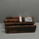 upsimples Floating Shelves for Wall, Wall Shelves for Decor Storage Set of 6, Wall Mounted Wood Shelf for Bedroom, Living Room, Bathroom, Kitchen, Picture Ledge Shelf, Brown (15.7in)