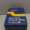 TRAVELISIMO Extra-Large Electric Lunch Box For Adults Holds up to 8 Cups - 100W Heated Lunch Box For Men 1.8L, Portable Food Warmer for Travel & Work, Loncheras Electricas Para Calentar Almuerzo (Black)