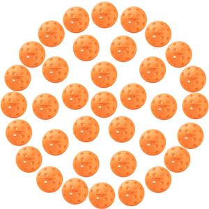 YOTIGER Pickleball Balls, 4 Pack | 12 Pack | 36 Pack - 40 Holes, High Visibility & Bounce, Durable for All Skill Levels (Orange)