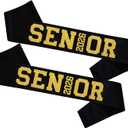 10Pcs Black Senior 2026 Satin Sashes with Gold Glitter Letters- 2026 Graduation Celebrations Sashes - Senior Cheer Sash - Cheerleader Sash - Class Competition Sashes