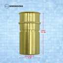 Poolzilla Brass Keyhole Anchors for Pool Safety Net | 10 Pack | for use with SS Hooks and Standard to Extra Long Cone Head Clips