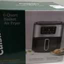 Cuisinart Air Fryer, 6-Quart Basket Large Fryer with 5 Cooking Functions to Roast, Bake, Broil, Air Fry and Keep Warm, 5 Airfryer Presets, Dishwasher-Safe Parts, AIR-200NAS, Stainless Steel & Black, 6 Qt. Window