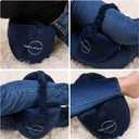 Knee Pillow for Side Sleepers - Relief from Sciatica Pain, Back/Leg Pain, Pregnancy, Hip and Joint Pain Memory Foam Leg Pillow + Free Sleep Mask and Ear Plugs