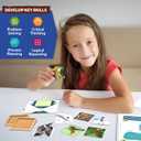 Skillmatics Scrapbooking Kit & Origami Puzzle Book - 48 DIY Folding Puzzles with Fun Fact Encyclopedia, STEM Learning & Travel Toy, Brain Teasers, Educational Gifts for Ages 6, 7, 8, 9, 10 and Up