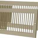 PATIKIL 4" x 14" Duct Opening Vent Cover, Toe Kick Vent Cover HVAC Toe Space Register Grille Return Air Grilles for Home Ceiling Wall Floor, Brown-Outer Size: 5.4" x 15.4"