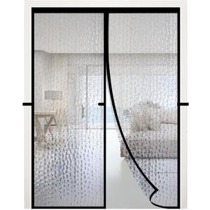 RELIANCER Magnetic Thermal Insulated Door Curtain, Waterproof EVA Door Cover, Fit Doors Size Up to 34"x78", Temperature Protection Insulated Doorway Curtain Partition, Patio Self-Closing Doors Net Screen