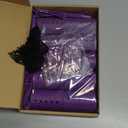 WILLBOND 141 Pcs Hair Rollers Set Include Plastic Hair Rollers with Pins and Clips(Purple)