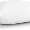 EDOW Throw Pillow Inserts, Set of 2 Lightweight Down Alternative Polyester Pillow, Couch Cushion, Sham Stuffer, Machine Washable. (White, 24x24)