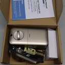 TEEHO TE012W WiFi Smart Lock, Fingerprint Door Lock with Built-in Wi-Fi, Keyless Entry Keypad Smart Deadbolt, App Remote Control, Alexa Compatible, IP55 Waterproof for Front Door  Satin Nickel