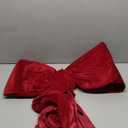 Christmas Decorations - Christmas Decor - 6 Ft Giant Bows for Christmas Tree - Big Red Velvet Bow for Tree Topper Window Wall Mantle - Indoor Home Room Party Valentines Xmas Decoration