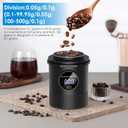 Espresso Dosing Cup & Digital Scale Combo - 0.05g Precision, USB-C Rechargeable, 58mm Portafilter Compatible - Stainless Steel Interior, Black