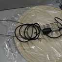 Large Paper Pendant Light with Cord and Canopy, 20in Off-White, 19.7in