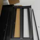 Expandable Under Cabinet Shelf Organizer with 0.94-Inch Thick Clips, Heavy Duty Extendable Under Shelf Storage Basket for Pantry or Laundry Room, Black, 1 Pack, Interior: 4.13" H x 8.54" D