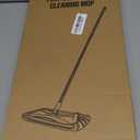 Masthome Extra Large Microfiber Mop for Floor Cleaning, 16 Flat Mop with 5 Pad for Wet & Dry Use, Dust Mop for Hardwood Laminate Tile Ceramic, 1 Cleaning Scraper Included-Blue