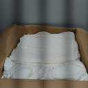 CozyLux King Size Comforter Set Ivory, 7 Pieces Pintuck Bed in A Bag Ivory Comforter King Size, Pinch Pleat Bedding Set with All Season Comforter, Sheets, Pillowcases & Shams