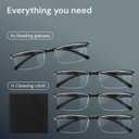 Gaoye 3.0 Executive Style Reading Glasses Men - Durable Readers with Blue Light Filtering- Comfortable Fit with TR90 Frames