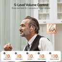 Hearing Aids, Hearing Aids for Seniors with Automatic Noise Cancelling for the Hearing Loss, Rechargeable Bluetooth Hearing Amplifiers with APP Volume Control, Premium Comfort Design and Wear