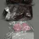 10pcs Women Twins Costume Accessory Set Blue Horror Creepy Sister Wig Sock Pink Sash Side Clip Halloween Cosplay Party