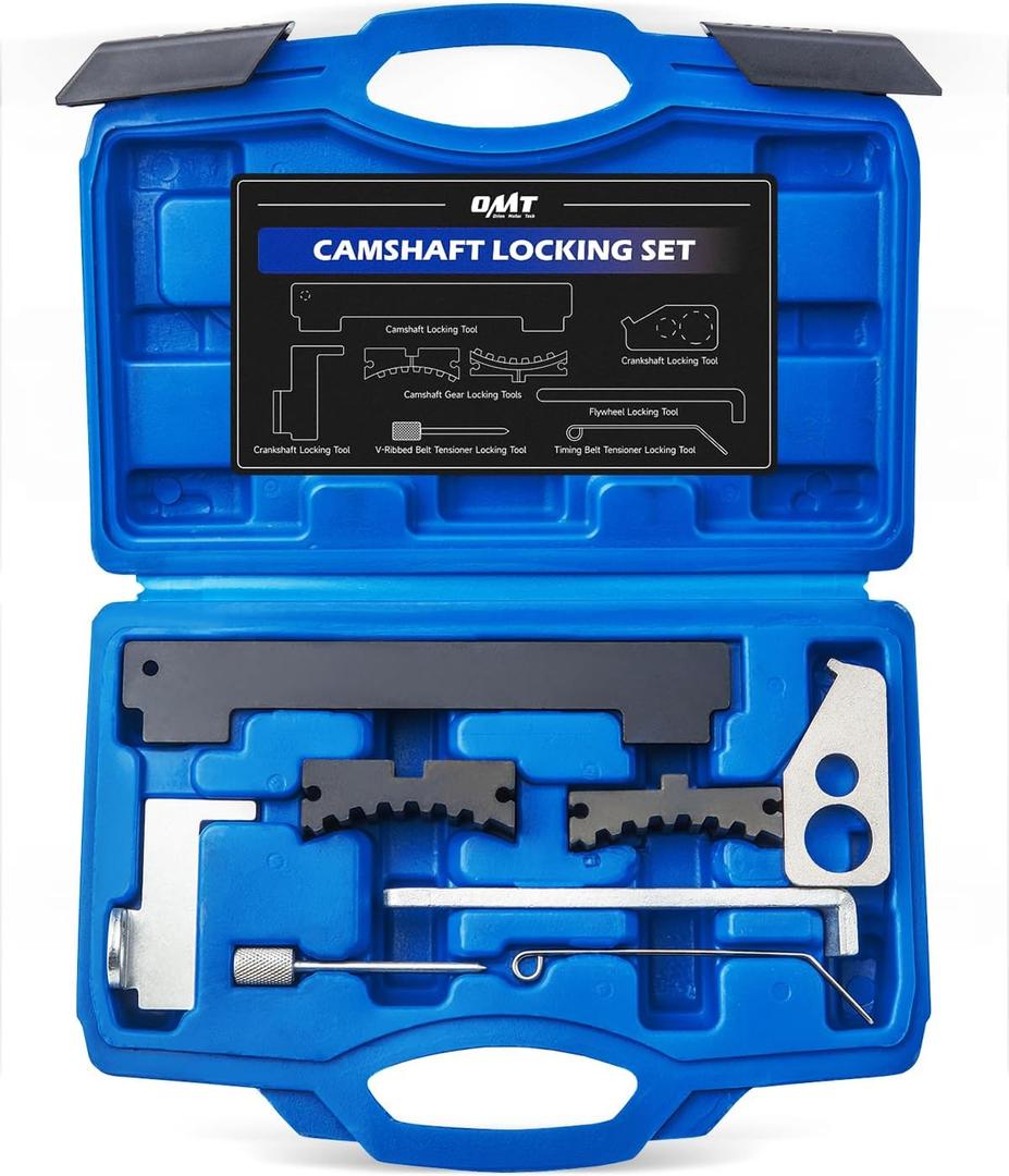Orion Motor Tech Engine Camshaft Tensioning Locking Alignment Timing Belt Tool Kit Compatible with Chevy Cruze Aveo Alfa Romeo Fiat 16V 1.4 1.6 1.8 en6340 km6340