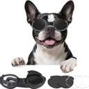 Dog Goggles with Replaceable Lens Eye Protection Dog Sunglasses for Small to Medium Breed for Outdoor Riding/Driving/Walking/Surgery Recovery