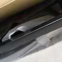 Wooden Rocking Chair Outdoor Oversized Porch Rocker Chair,Patio Wooden Rocker with High Back and Armrest,All Weather Rocker Slatted for Backyard,Garden,400 lbs Support,Black (1 pack)