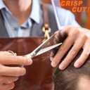 High-end Professional Extremely Very Sharp Barber Hair Cutting Scissors Hairdresser Shears For Hair 5.5 Inch Haircut Scissor Made Of Stainless Steel Alloy For Hairdressing Salon and Home Use