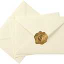 Toperd 50 Pack A6 Envelopes for 4 x 6 Greeting Cards, Birthday Party, Photos, Baby Shower and Wedding Invitation Cards, 6 1/2 x 4 3/4 Inches (Cream Color)