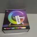 Wireless Speaker Charger Light,LED Bedside Lamp 4-in-1 Alarm Clock,Mood Light,Speaker & Wireless Charger,G-Shaped Atmosphere Lamp RGB Colour Changing Lamp for Bedroom,Birthday Gifts(Black)