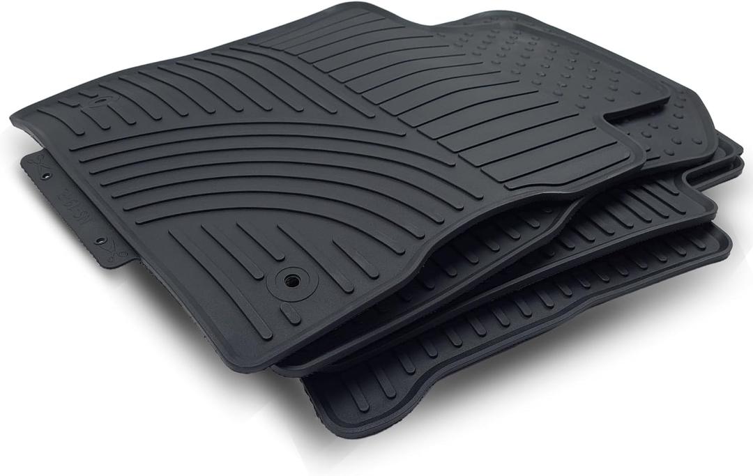 Fits 2018-2024 Nissan Kicks Floor Mats Custom Fit Rubber All-Weather Full Set Liners, Black