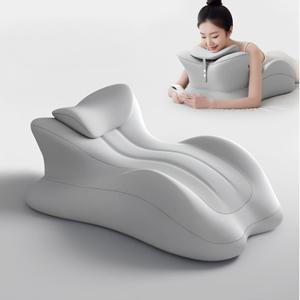 27Ergonomic Contour Pillow-Memory Foam Back Support for Reading,Bed Rest&Post Surgery Recovery,Lumbar & Neck Pain Relief Cushion, One Size