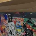 Graffiti Canvas Wall Art Inspirational Painting Banksy Style Colorful Prints and Posters Home Decor for Living Room Office Framed 48" x 24"