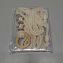 Rope Belts For Women,Women Tassel Braided Waist Belt,Tassel Waist Belts With Wooden Beads Waist Belt Rope Chain,Trendy Thin Belts White Thin Woven Waist Belts For Dresses Skirts Tunics