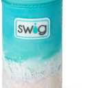 Swig Life Skinny Can Coolie, 12oz Slim Can Holder, Neoprene Insulated Cup Cooler with Pocket, Covers for Tall Beer Bottles, Beach Accessories for Women (High Tide)
