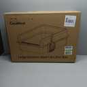 XXXL Stainless Steel Cat Litter Box with Lid 28.1''20.5'' 10.1 Extra Large Metal Cat Litter Box for Big, Multi Cats, Anti-Leakage & Non-Stick Metal Pan, Easy to Clean, Durable, Dark Grey