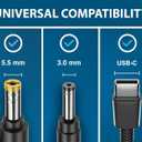 Pwr for Acer Aspire Charger Laptop Power Cord: UL Listed E15 ES1 E1 E5 F5 F15 E 15 1 5 F 5 15 V3 V5 V7 V 3 5 7 R7-571 R3 S3 M3 M5 Extra Long Notebook Power Adapter Supply
