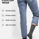 DANISH ENDURANCE Viscose Dress Socks, Premium, Soft, Breathable, Dress Socks for Men & Women, Unisex, 3-Pack (Multicolor (2 X Black, 2 X Navy, 2 X Grey))