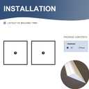 NeatiEase 2 Set Peel and Stick Wall Molding Trim Kit, 24" x24" Premade Wainscoting Panels, Self Adhesive Moulding Panel for Interior Walls Picture Frame