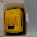 220W Power Inverter Compatible with Dewalt 20V Battery(Battery not Included), DC 20V to AC 110V, 2 USB Ports & 1 Type-C Fast Charging, 400LM LED Work Light (Yellow)