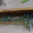 N&T NIETING Babys Breath Artificial Flowers Bulk, 10Pcs Blue Fake Gypsophila Bouquet Flowers Real Touch Faux Babies Breath Arrangement for Wedding Floral Party Home Centerpieces Vase Decoration, Blue