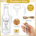 OurWarm 50 Pack Mini Liquor Bottles, 1.7oz/50ml Mini Shot Bottles with Gold Screw Caps Funnels Tags & Twines, Empty Wine Bottles for Juice Alcohol Homemade Liquor Birthday Wedding DIY Party Favors