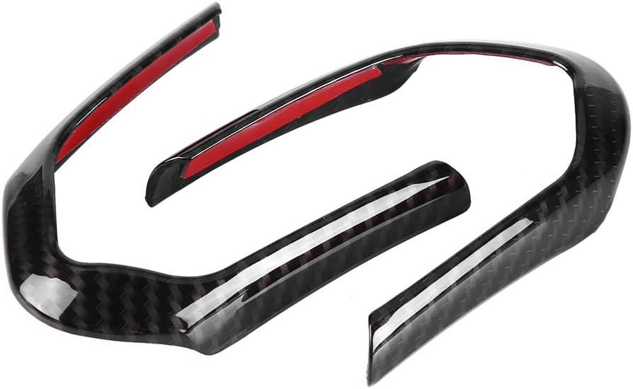 2 PCS Car Steering Wheel Decoration Frame Steering Wheel Cover Trim Frame Carbon Fiber Frame Trim Fitment for F20 F22 F30 F32 F10 F06 F15 F16(Carbon Fiber)
