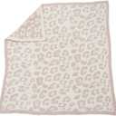 Barefoot Dreams CozyChic in The Wild Baby Blanket, Dusty Rose/Cream (1 Count (Pack of 1))