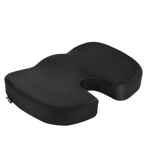 Comfortable Seat Cushion for Office Chairs, Enhanced Memory Foam, Black